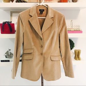 EUC Brooks Brothers 346 Tan Corduroy Blazer Size 8